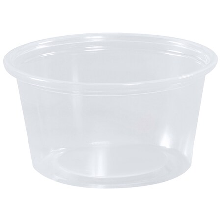 Partners Brand Plastic Portion Cups, 3 1/4 oz., Clear, PK 2500 PORT325